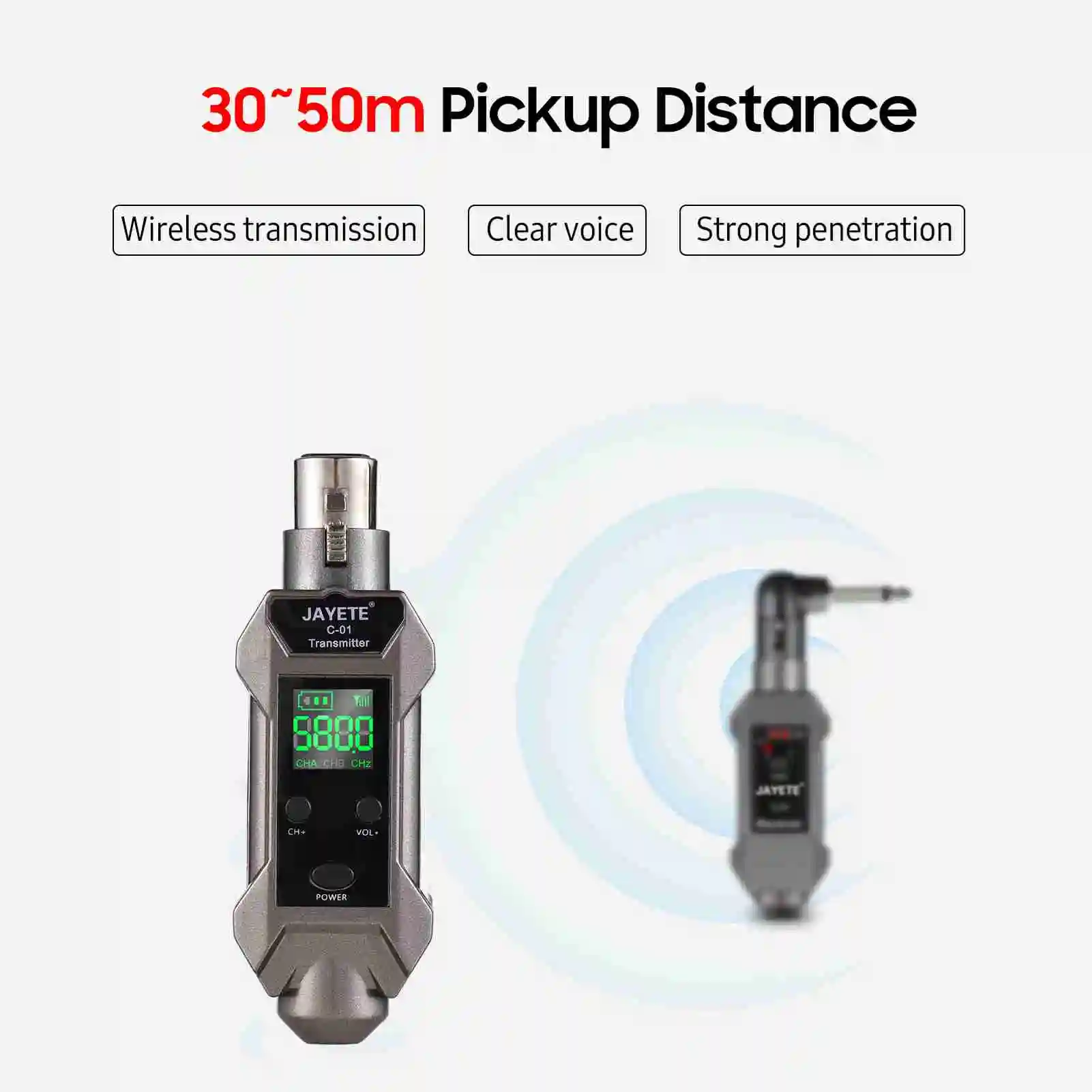 Microphone Wireless System Microphone Wired to Wireless Converter Intelligent Noise Reduction Mic Signal Receiver Transmitter