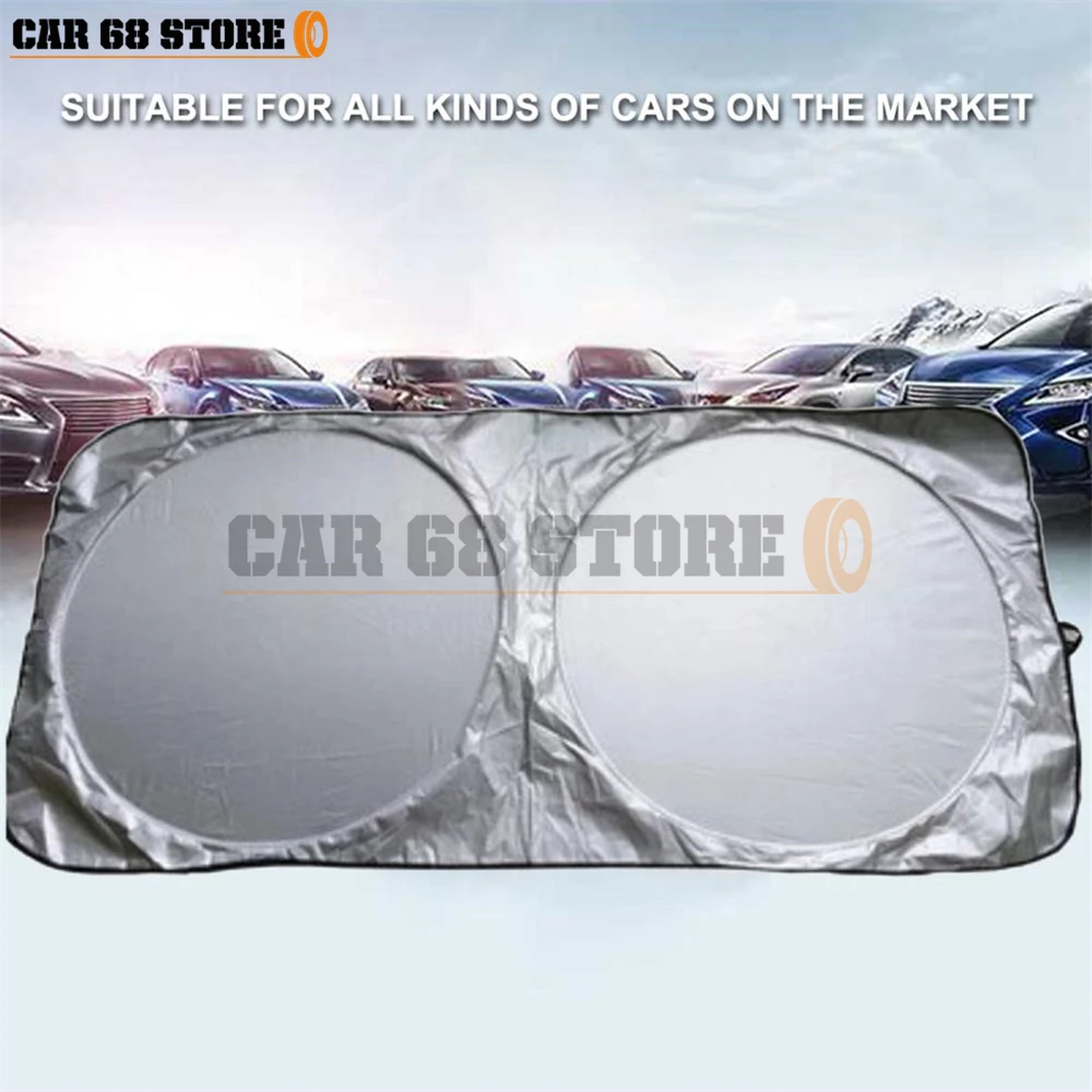 Opvouwbaar Voorruit Zonnescherm Grote Maat Uv-bescherming Universele Zonnescherm Visor Voor Auto Front Windshiled Auto Accessoires