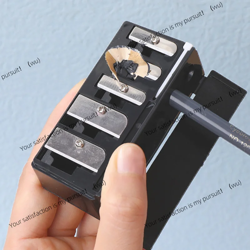 1Pcs 5 Holes Sharpener Multi-functional Pencil Sharpener with Lid for Eyeliner Lipliner Pencils