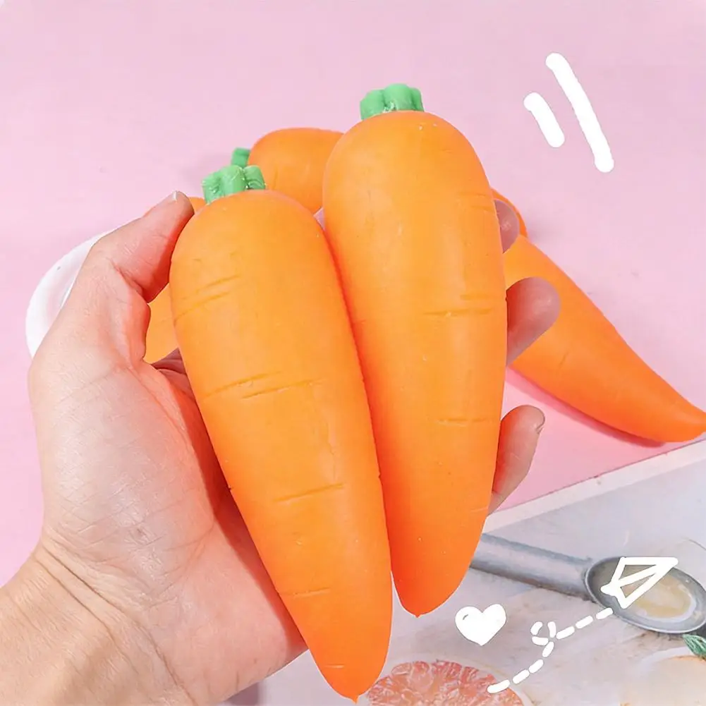 Simulated Carrots Squeeze Toys Funny Decompression Fidget Toys Squishy Anti Stress Funny Stress Relief For Kids Adults Gift