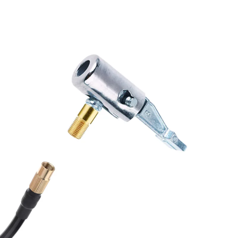 Car Tire Air Chuck Compressor Tire Inflator Tire Chuck with Barb Connector for Portable Inflatable Pump Hose Repair image 4