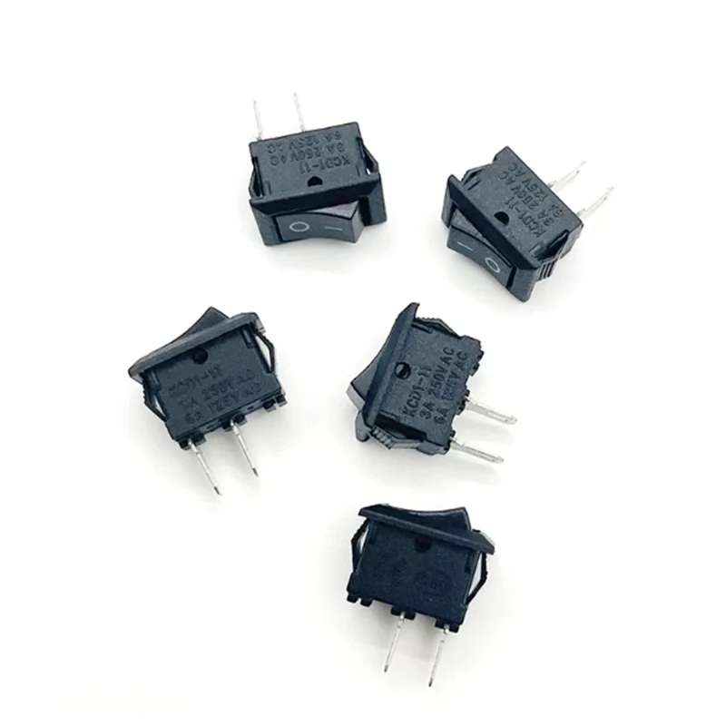 100pcs/lot KCD11 10*15mm 2Pin ON/OFF Mini Boat Rocker Switch 3A/250V Car Truck Dash Dashboard RV ATV Snap in Push Button Switch