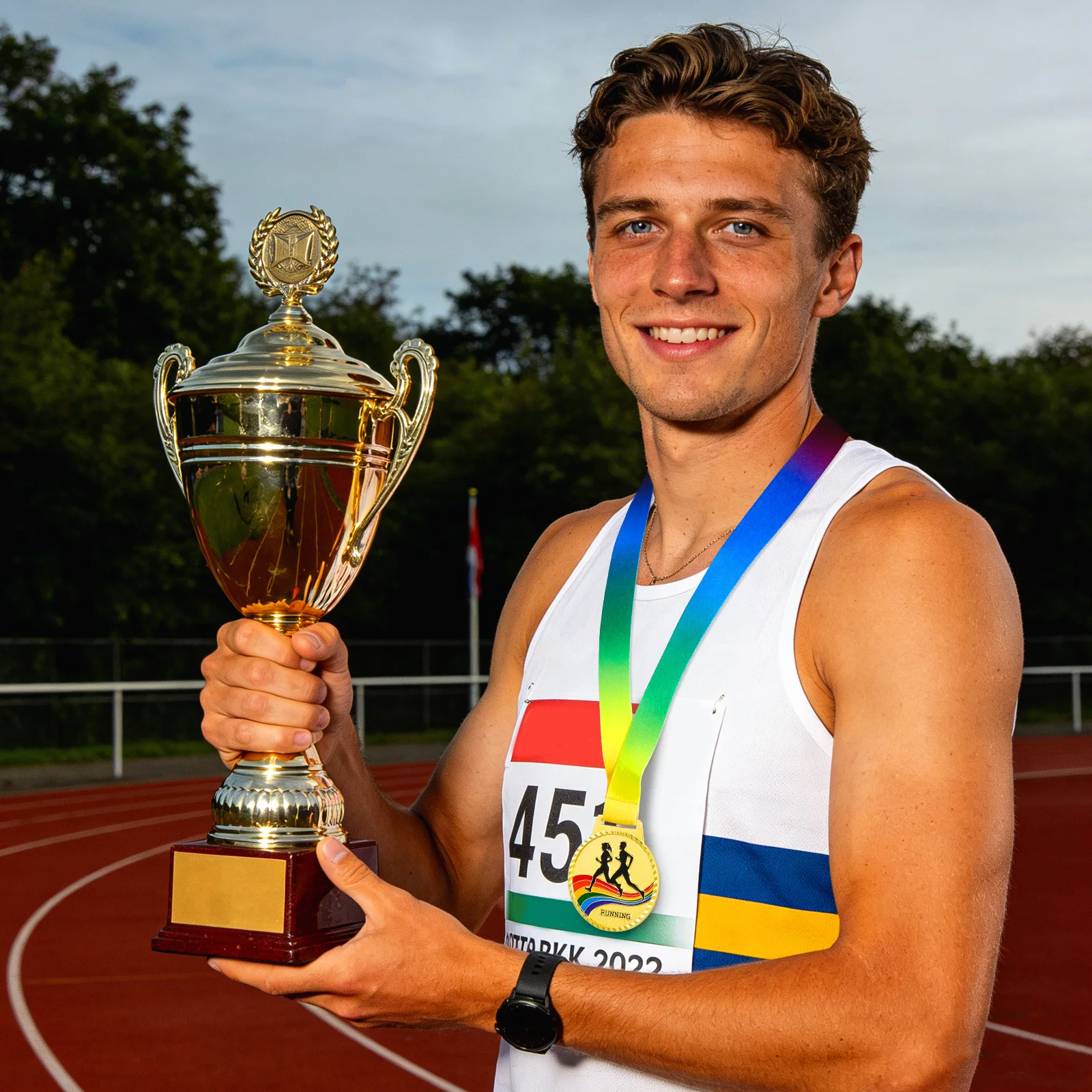 

1pc Marathon Running Zinc Alloy Sports Award For Track Events Race Competition Participant Prize Medal Party Favors Sports Medal