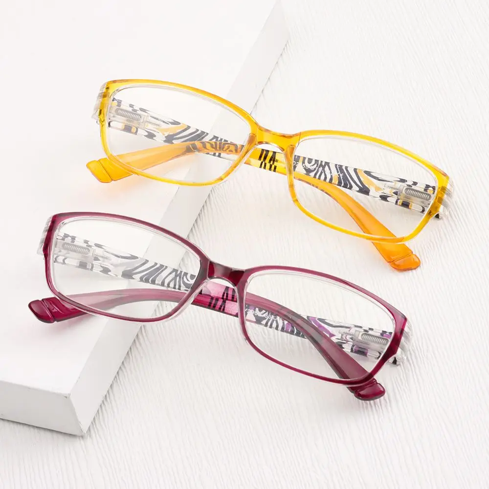 

Women Vintage Flowers Elegant Eye Protection Anti-Blue Light Eyeglasses Reading Glasses Ultra Light Frame