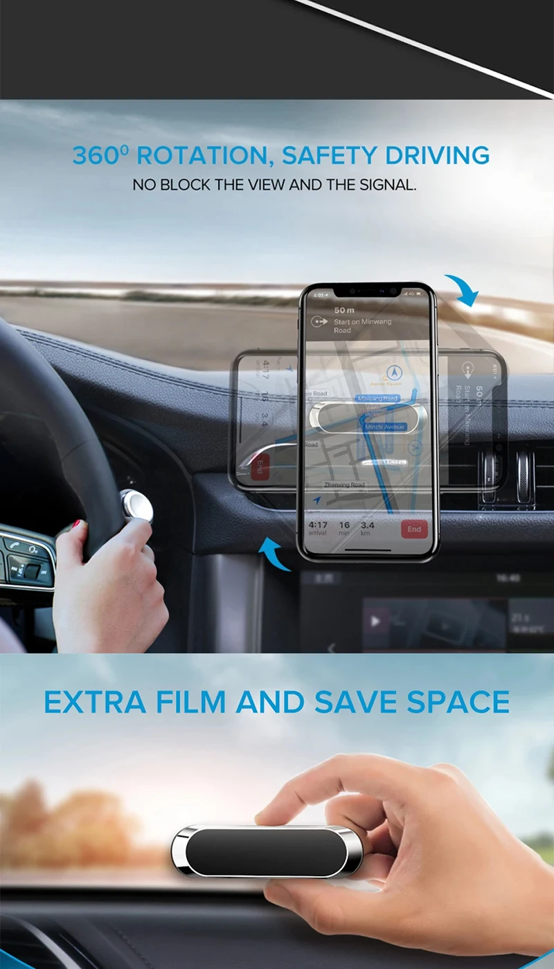Magnetischer Handyhalter Ständer Magnetische Autohalterung für iPhone 12 Pro Max Samsung Xiaomi Huawei – Detail 7