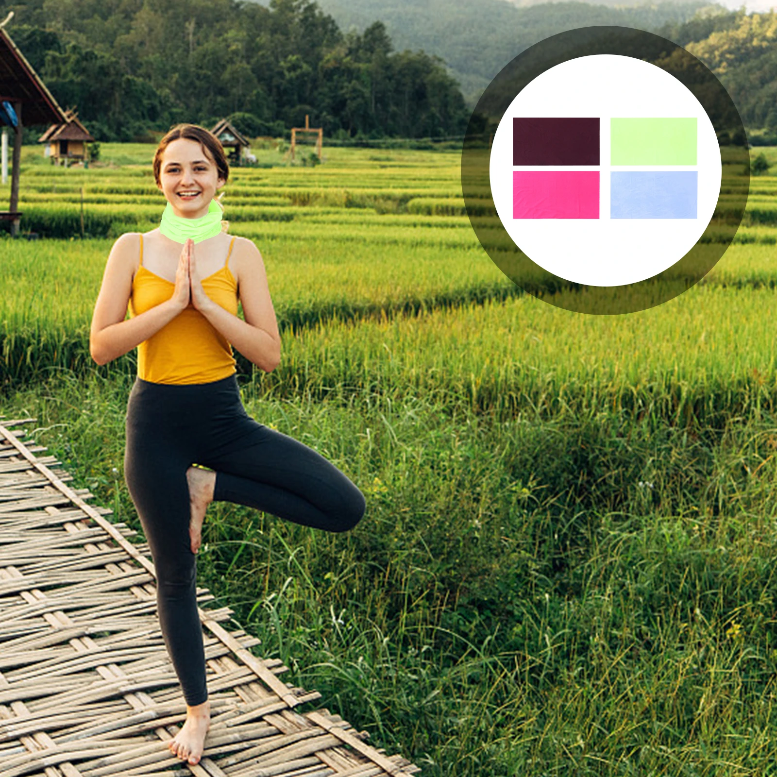 

12pcs Outdoor Multifunctional Headwear Scarf Set Lightweight Breathable Neck Gaiter For Cycling Sports Uv Protection Face Mask