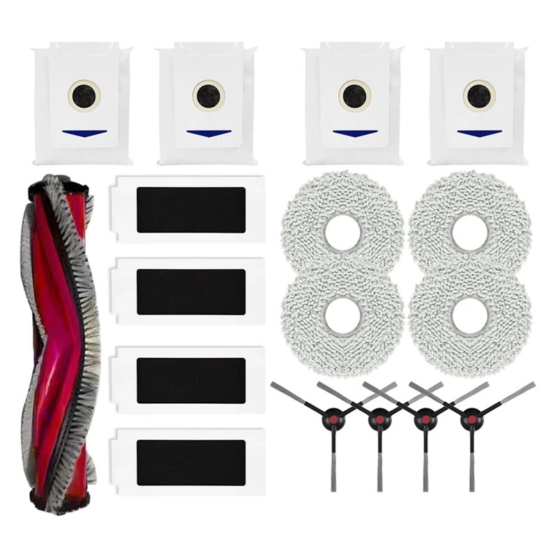 

ABBK-для Yeedi M12 Pro +/M12 Ultra Plus Сменные аксессуары Основная боковая щетка Hepa-фильтр Швабра Мешок для пыли