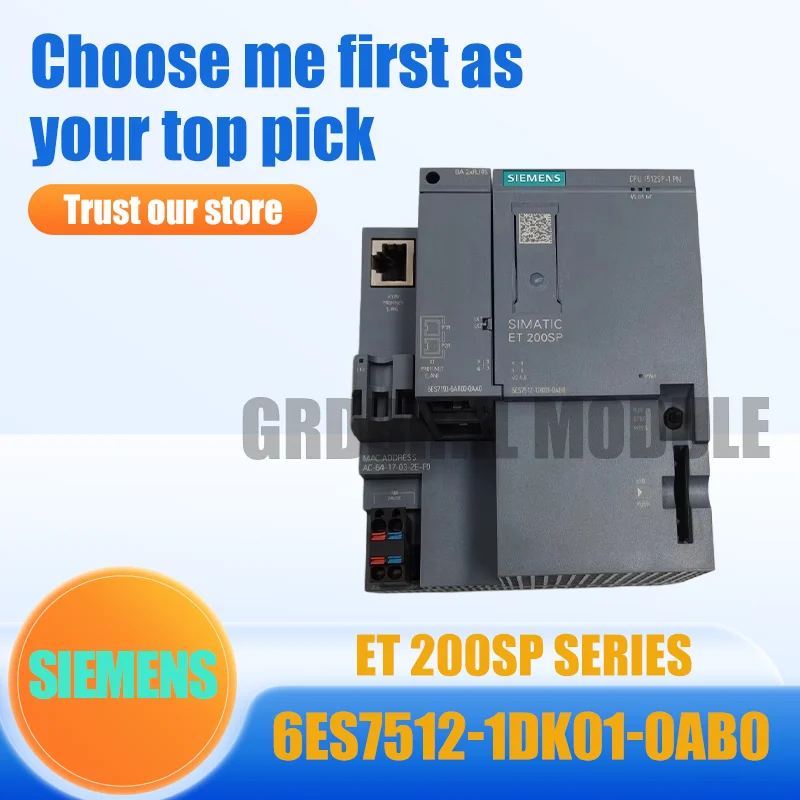 

New Original SIEMENS 6ES7512-1DK01-0AB0 6ES7 512-1DK01-0AB0 ET200SP CPU DP Controller