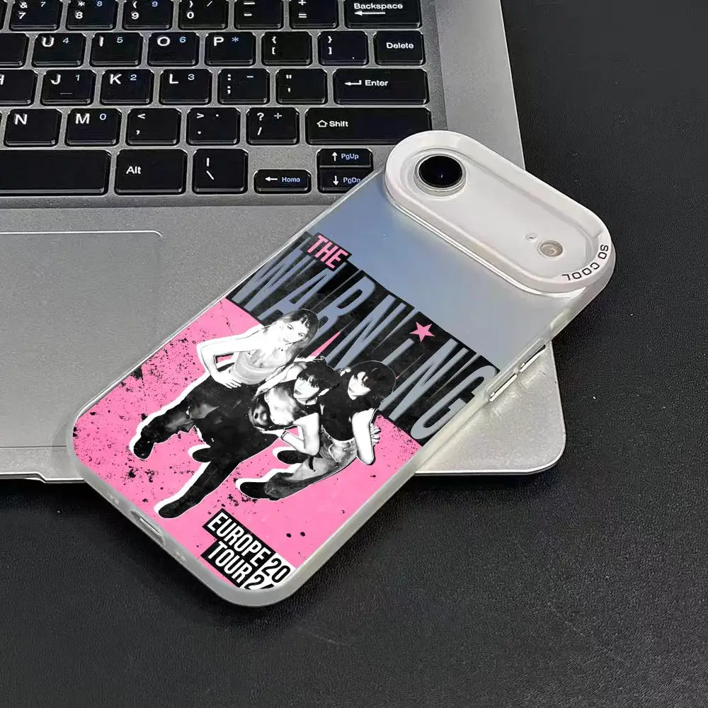 Funda de teléfono The W-WarningS a la moda para iPhone 17 16 15 14 13 12 11 Pro Max Air Matte Laser Aurora Funda a prueba de golpes