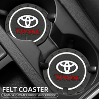Car Coaster Water Cup Bottle Holder Anti-slip Pad Mat Silica Gel Waterproof For Toyota Corolla Camry Hilux Rav4 Car Accessories
