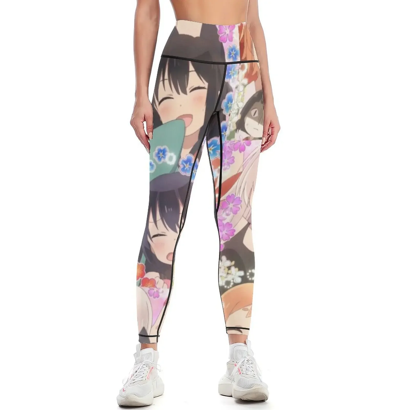 

Urara Meirochou verticle pan shot Leggings active wear Women's gym Sports pants for high waist Womens Leggings