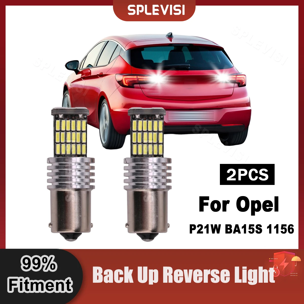 

LED Reverse Light 12V 2x LED P21W BA15S 1156 Canbus No Error Backup Lamp For Opel Astra F G H Corsa B C D E Vectra b c Zafira A