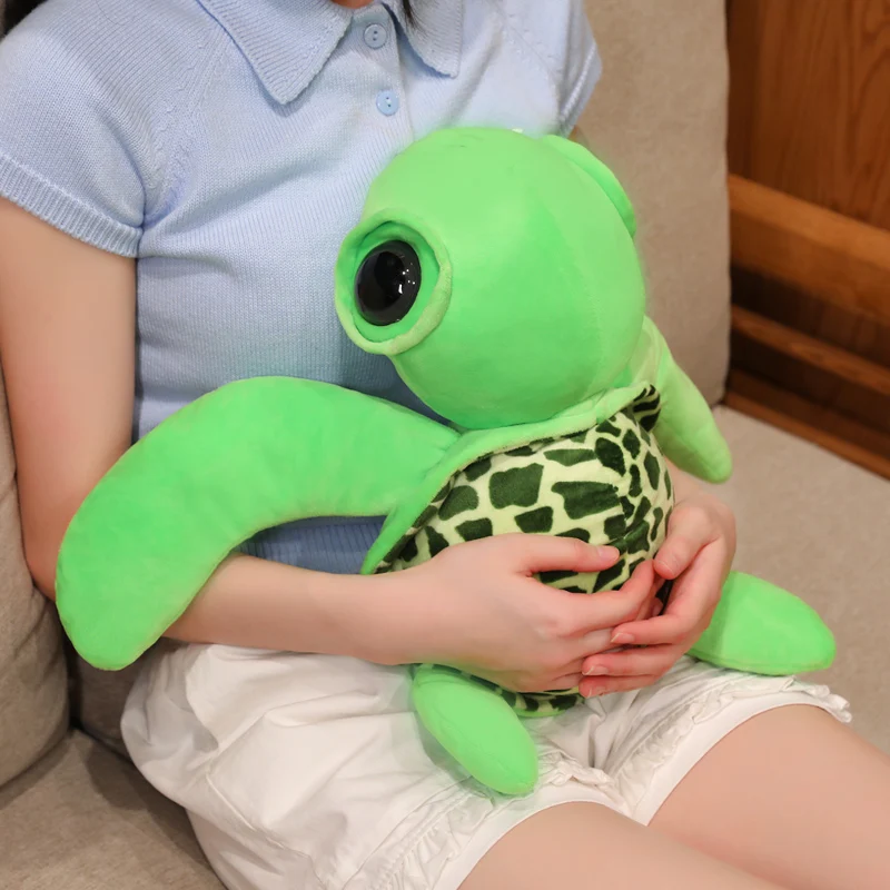 Aquarium Exhibition Decor Child Birthday Gift 22/28/43cm Cute Free Sea Turtle Animal Plush Doll Big Eyed Turtle Plush Doll