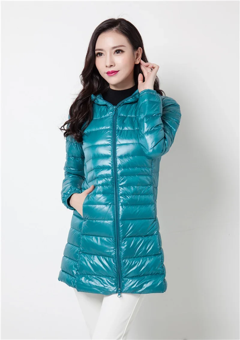 Women Spring/Autumn Ultra Lightweight Quilted Jacket 2022 New Woman Water and Wind-Resistant Big Size women Hoodies coat