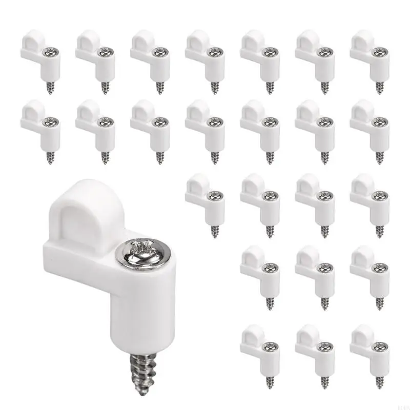 Pack of 24 Nylon Screen Clip with Metal Screws for Window Screen Frame Security 