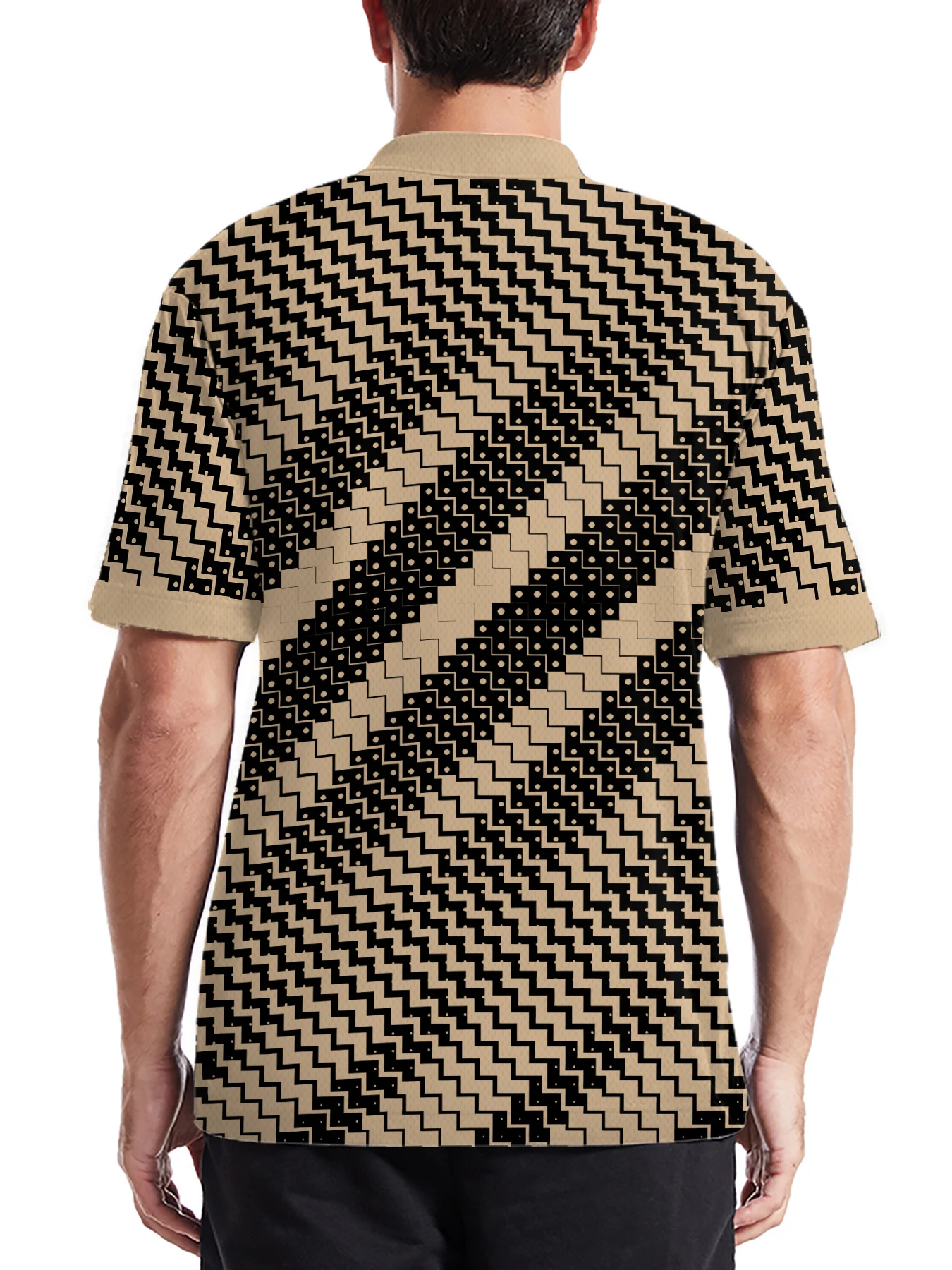 2026 Summer Men's Polo Shirt 3D Printed Pattern Breathable Lightweight Casual Sports Outdoor Men's Clothing