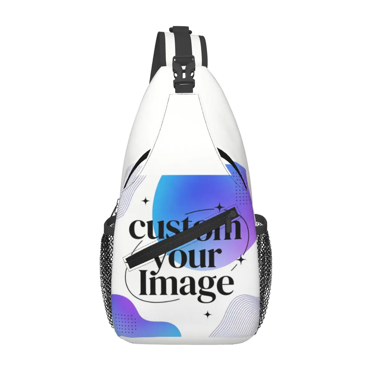 

Custom Your Photo Logo Text Shoulder Backpack Shoulder Chest Bags for For Traveling Hiking Personalized Image Sling Bag