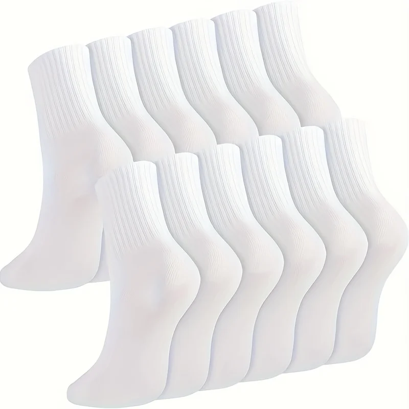 

6 пар женских носков, женские укороченные носки для спорта и отдыха, дышащие повседневные хлопковые вкладыши до щиколотки, размер 3-7