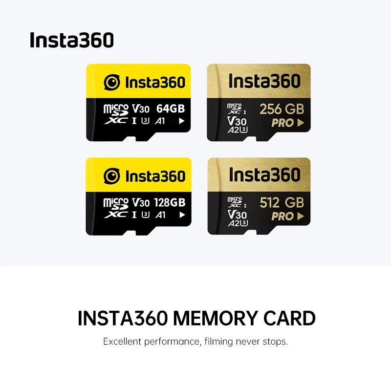In Stock Insta360 Original TF Memory Card 128GB 256GB 512GB High Speed for X4 X3 ACE Pro Smooth 4K Recording for Action Camera - Image 2