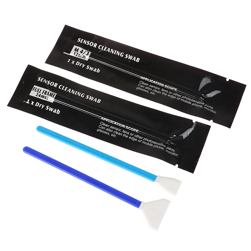 5Pcs Dry 12mm/24mm Camera Sensor Cleaning Swabs Kit Digital Camera Lens Cleaner Swab for Nikon Camera