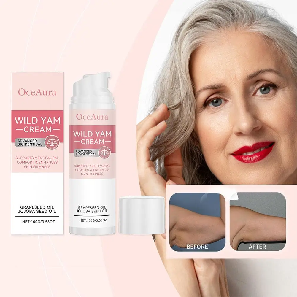 

Wild Yam Cream For Hormone Balance Menopause Soothing Reduce Hot Flashes Women Body Balance Support Progesterone Relief Cre Q3S7
