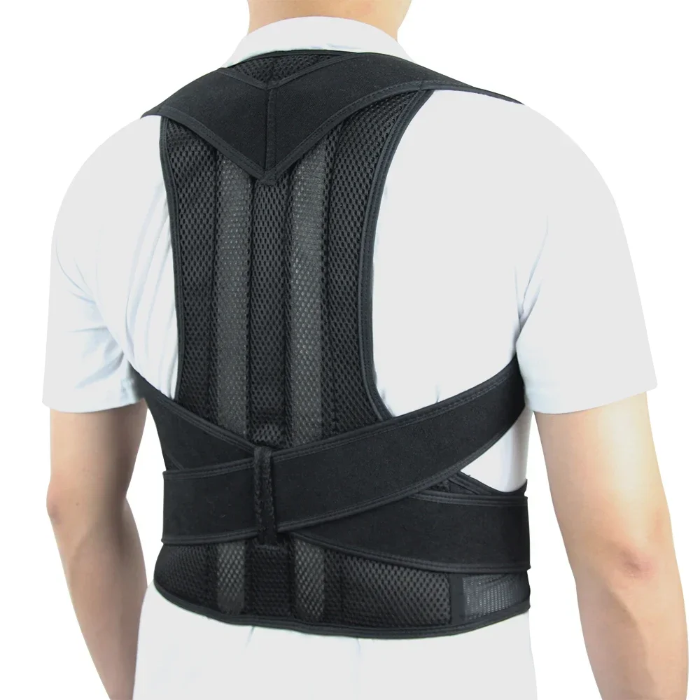 

Back Brace Posture Corrector for Women & Men, Adjustable Back Lumbar Support Belt Shoulder Posture Support for Improve Scoliosis