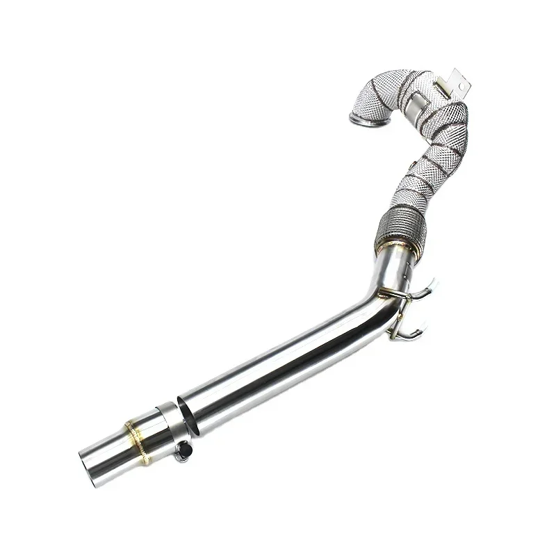 Section High flow Pipes Exhaust Pipes branch downpipe Exhaust Pipe with  For VW GOLF8 MK8  2.0T