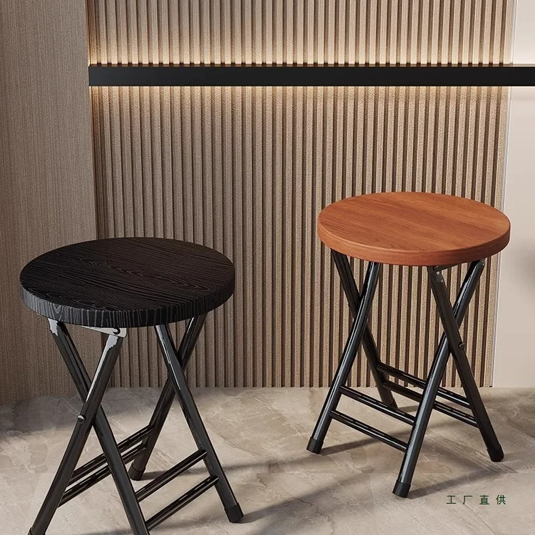 Dining Chair Household Stool Backrest Dining Table and Can Be Stacked Folding Does Not Take Up Space