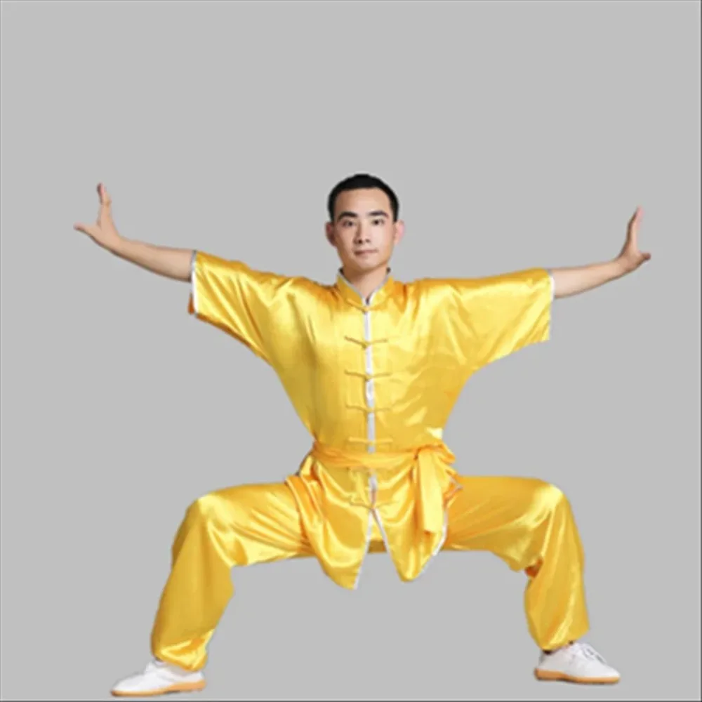 Seragam Kung Fu Tai Chi Shaolin Cina, pakaian seni bela diri setelan Taiji Wushu kostum sayap Chun kinerja panggung