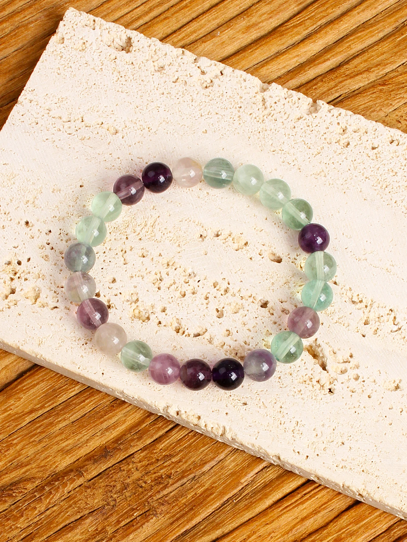 Natural Fluorite Gemstone Bead - Gemstone Bracelet Healing review and price