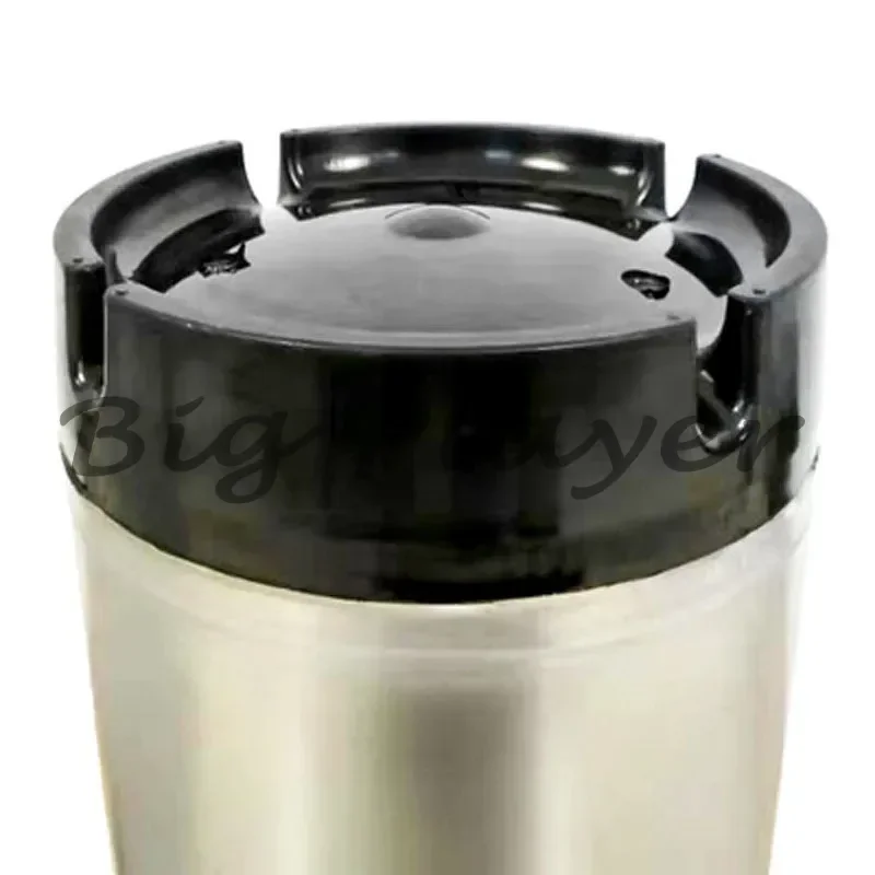 

2.5 Gal 9.5L Ball Lock Type Beer Keg Stainless Steel Beer Growler Leak Proof Lid Rubber Handle Beer Bucket