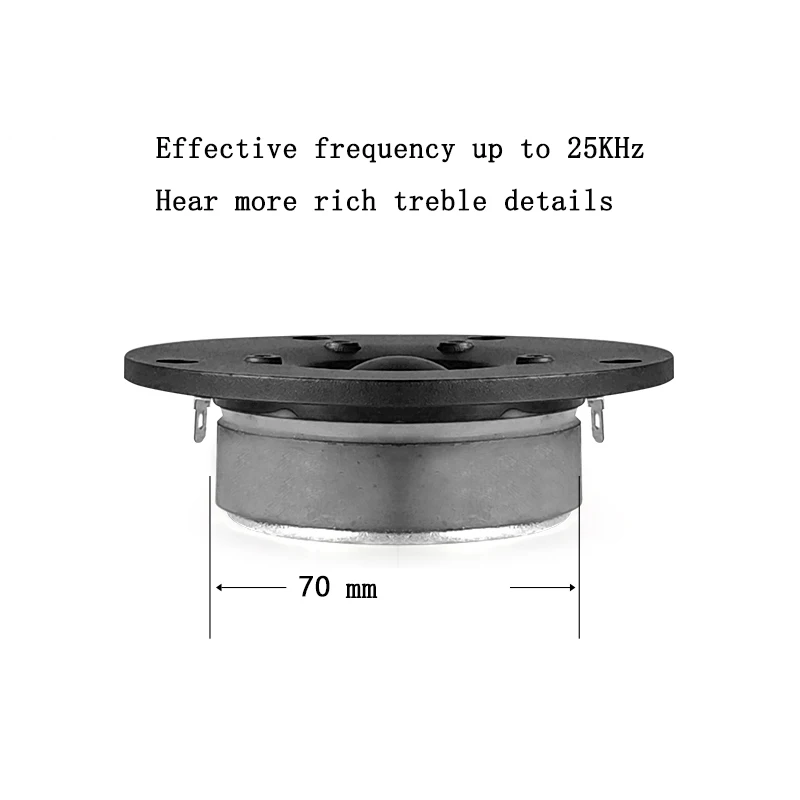 Imagem -05 - Polegada Brandnew Febre Independente de Alta Potência Super Tweeter Externo Caixa de Som Falante Passivo Tweeter 60w 8ohm