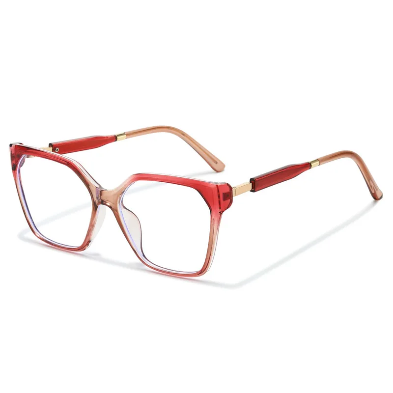 Commute Daily Oversized Square Glasses Frame Blue LIght Blocking Luxury Designer Street Ladies Anti Blue Light Glasses