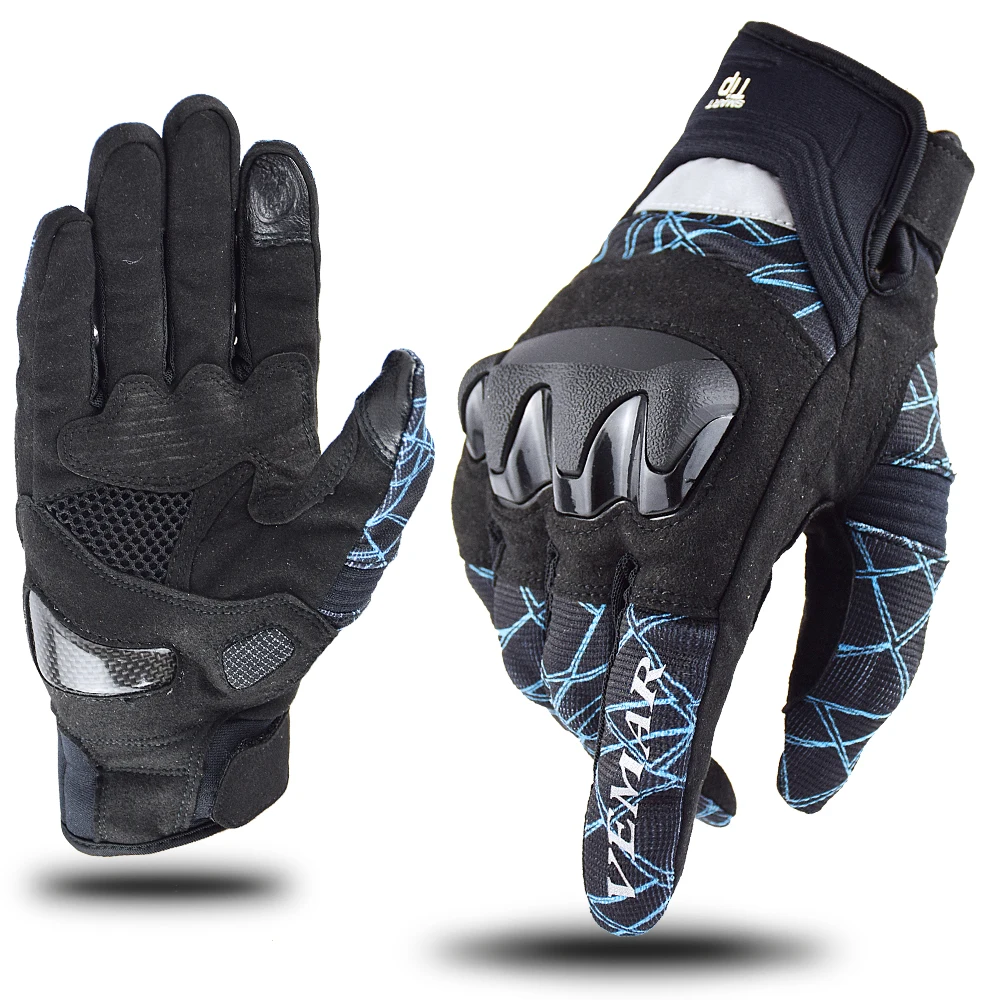 

VEMAR Anti-Slip Motocross Gloves Carbon Fiber Protector Durable Off-Road Motorcycle Gloves for Cycling Racing Mountain Biking MX