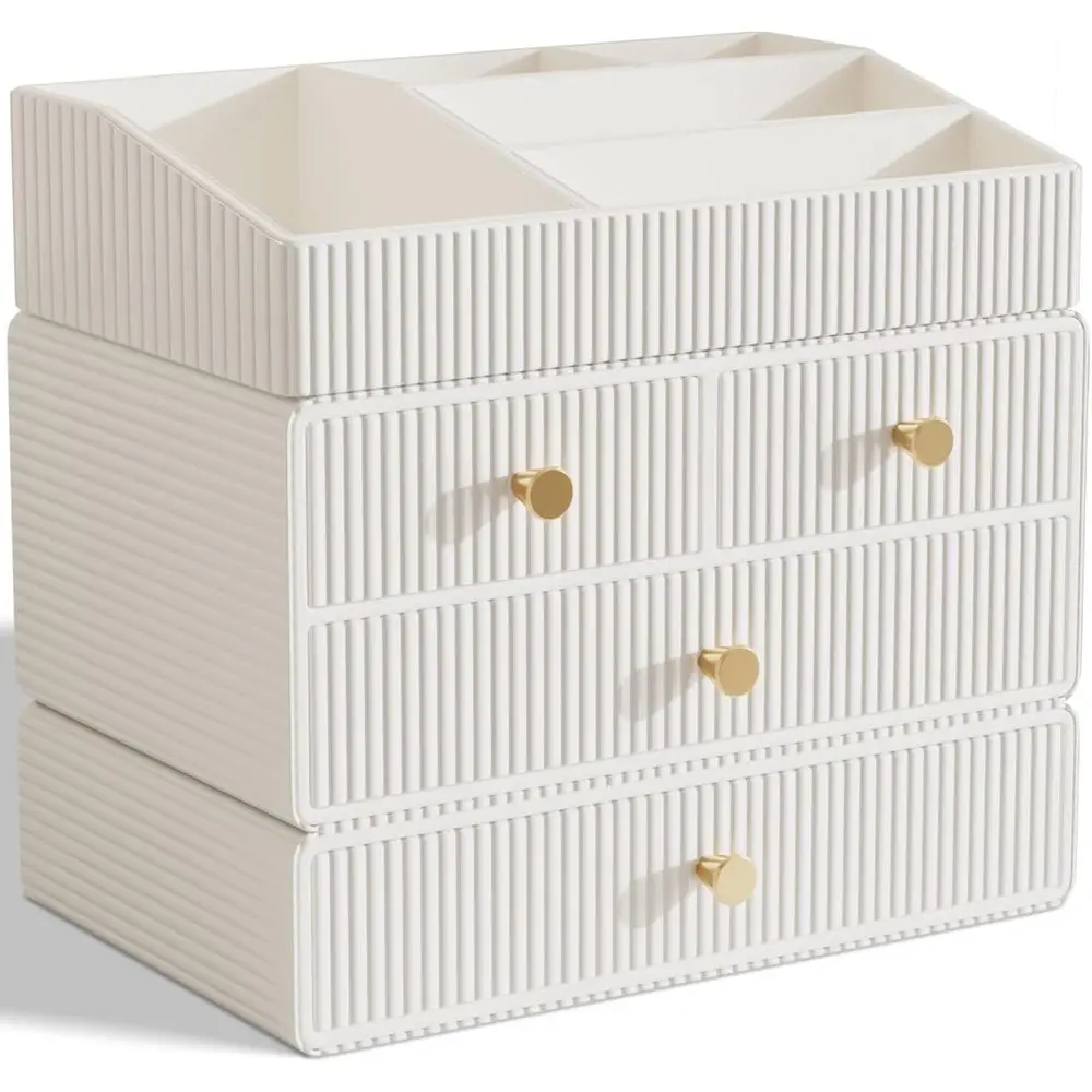 

Makeup Organizer Countertop,Vanity Organizer,Skincare Organizers,Cosmetic Organizer with Draws,Luxury Large makeup storage,Make