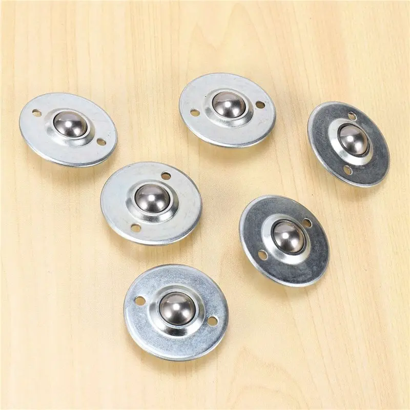 【A56X】60Pcs CY-16B 5/8-Inch Bearing Steel Roller Ball Flange Conveyor Transfer Unit