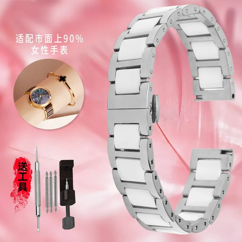 ساعة غوص من السيراميك والفولاذ المقاوم للصدأ ، سوار رائع ، لساعة DW الأحفورية ، فيتا ، كاسيو ، غيا ، إكسسوارات ساعة ، 12 مناسبة ، 14 ، 16 ، 18 ، 19 ، 20 أو