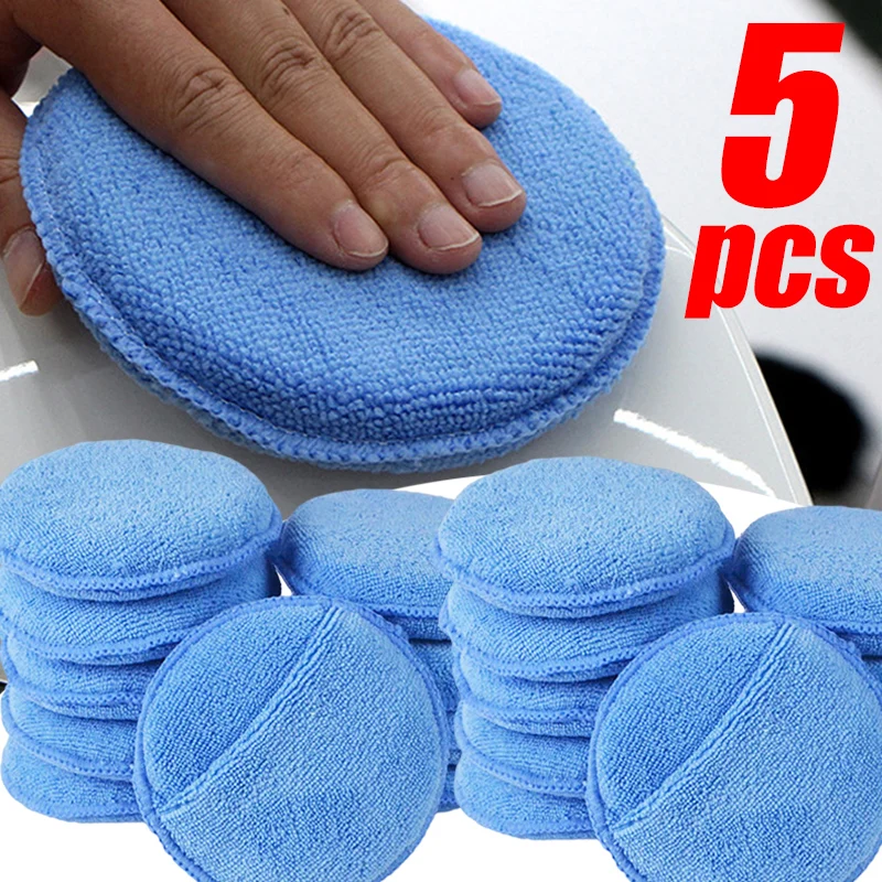 

Soft Microfiber Car Wax Applicator Pad Polishing Sponge for Apply and Remove Wax Auto Care Polish Foam Sponge