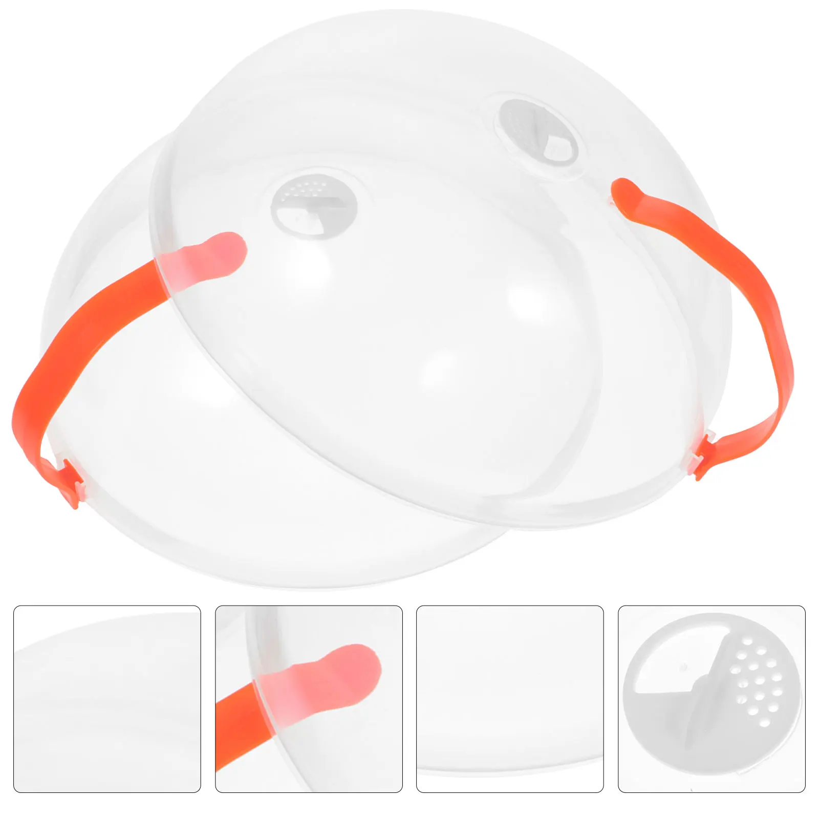 

2Pcs Microwave Splatter Cover Food Heating Lid Oven Guard ABS PP Sturdy Steam Vents Reheating Helper