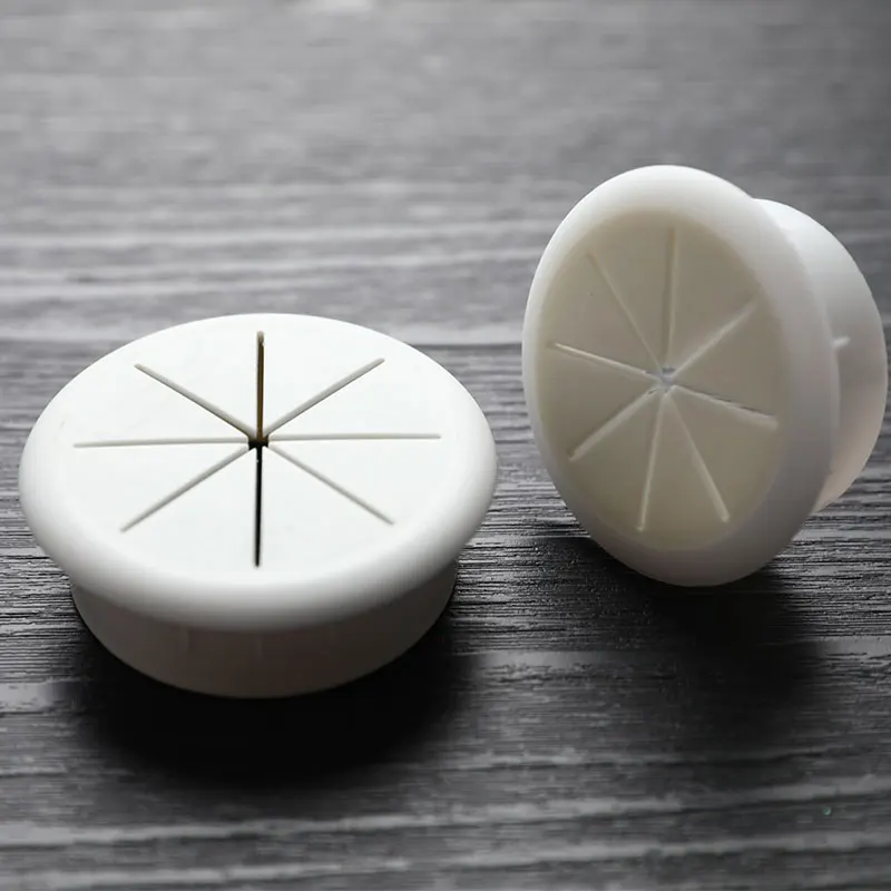 1 pz flessibile Silicone foro per cavo copertura scrivania passacavo passacavi in gomma 50MM/60MM