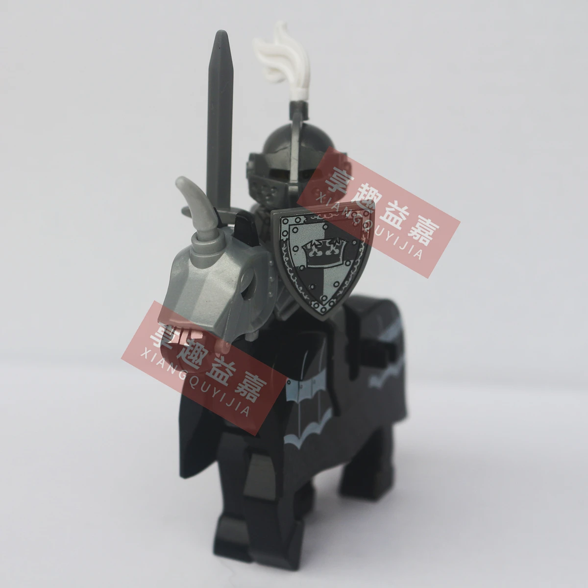 Single New Medieval Knights Mini Action Figures Building Blocks The Guard Soldier With War Horse Bricks Toys for Children Gifts