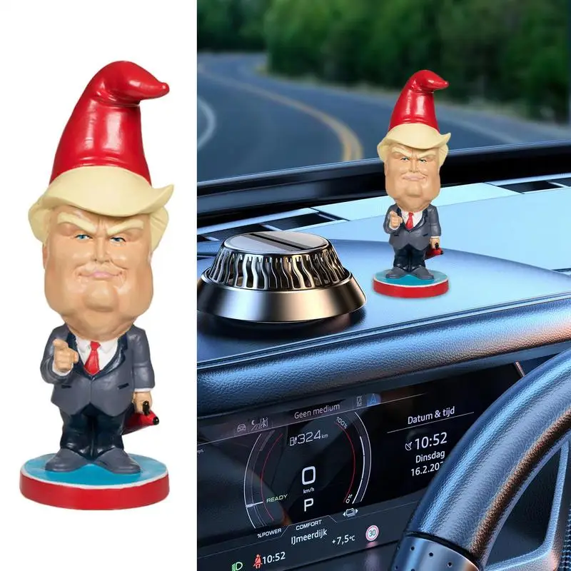 2024 Resin President Bobblehead Christmas Figurine President Action Figure Car Decoration Creative Christmas Indoor Figurine