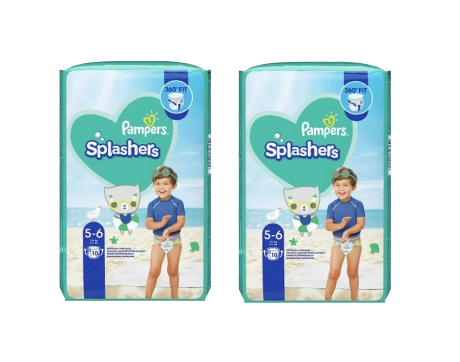 PAMPERS Pieluszki Splashers Rozmiar 5 2x10 szt 14-18kg