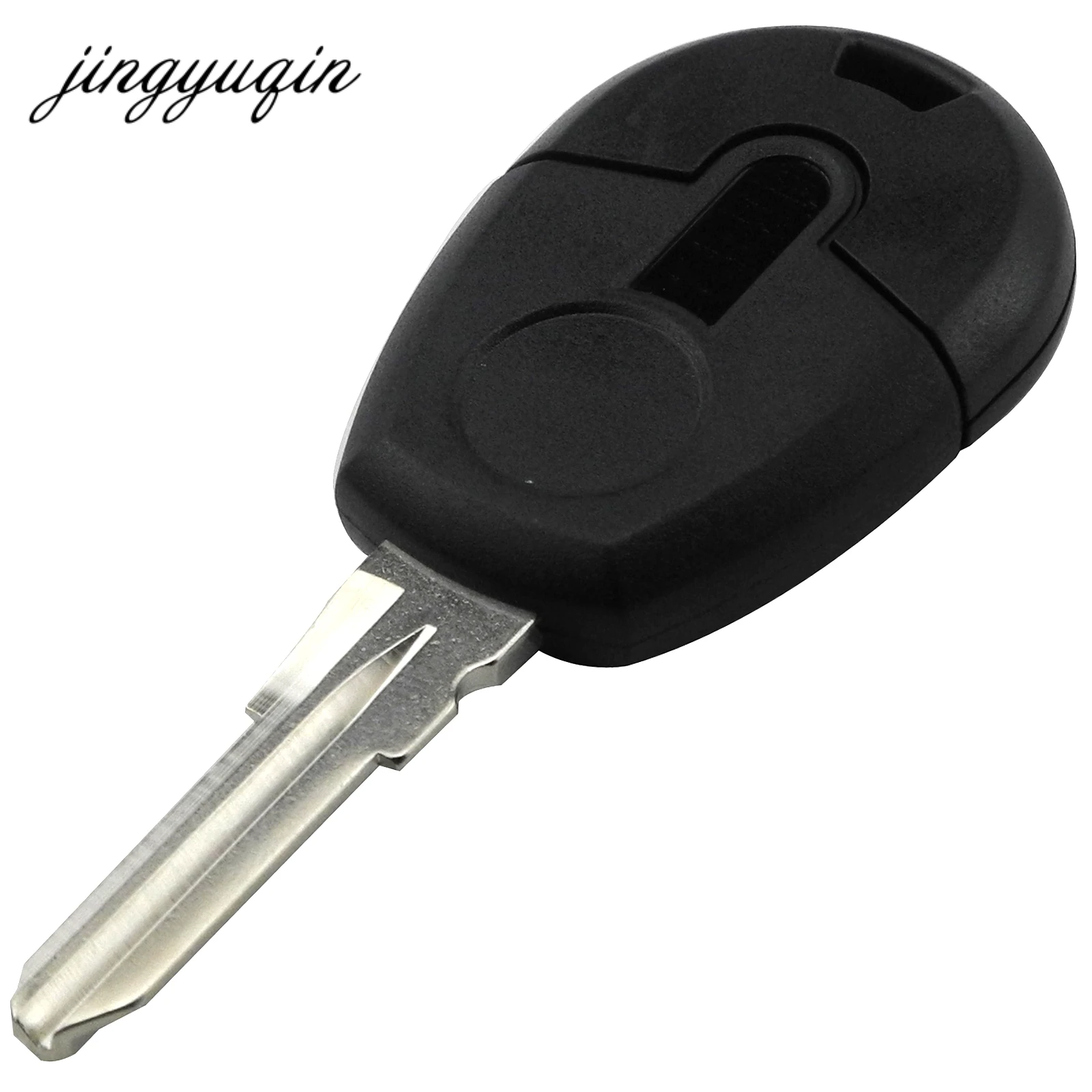 

jingyuqin 15pcs/lot New style Replacement Car Key Blank Case For Fiat Positron EX300 Transponder Key Shell No Chip Fob