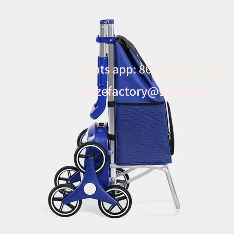 

Customizable Climbing Machine with Wheel Storage Bag Shopping Car H Electr Shopping Cart Folding Silent Outdoor Portable Stair