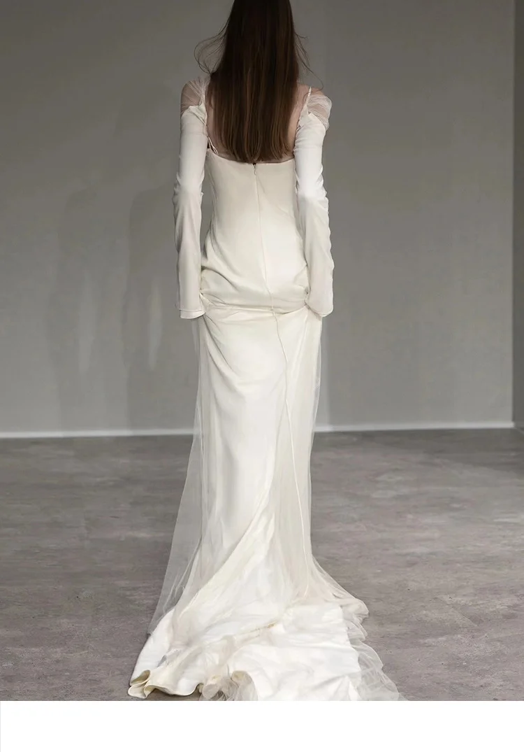 Be a free, elegant, and confident Adore Customized elegant Sexy layered fabric. Evening wedding dress. Special occasion dress.