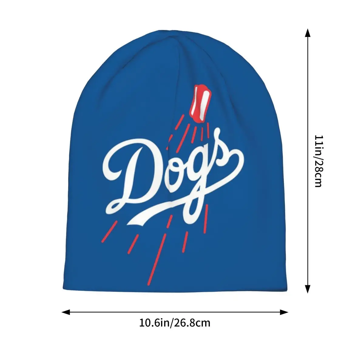 Dodger Dogs - Blue Warm Knitted Cap Fashion Bonnet Hat Autumn Winter Outdoor Beanies Hats for Men Women Adult