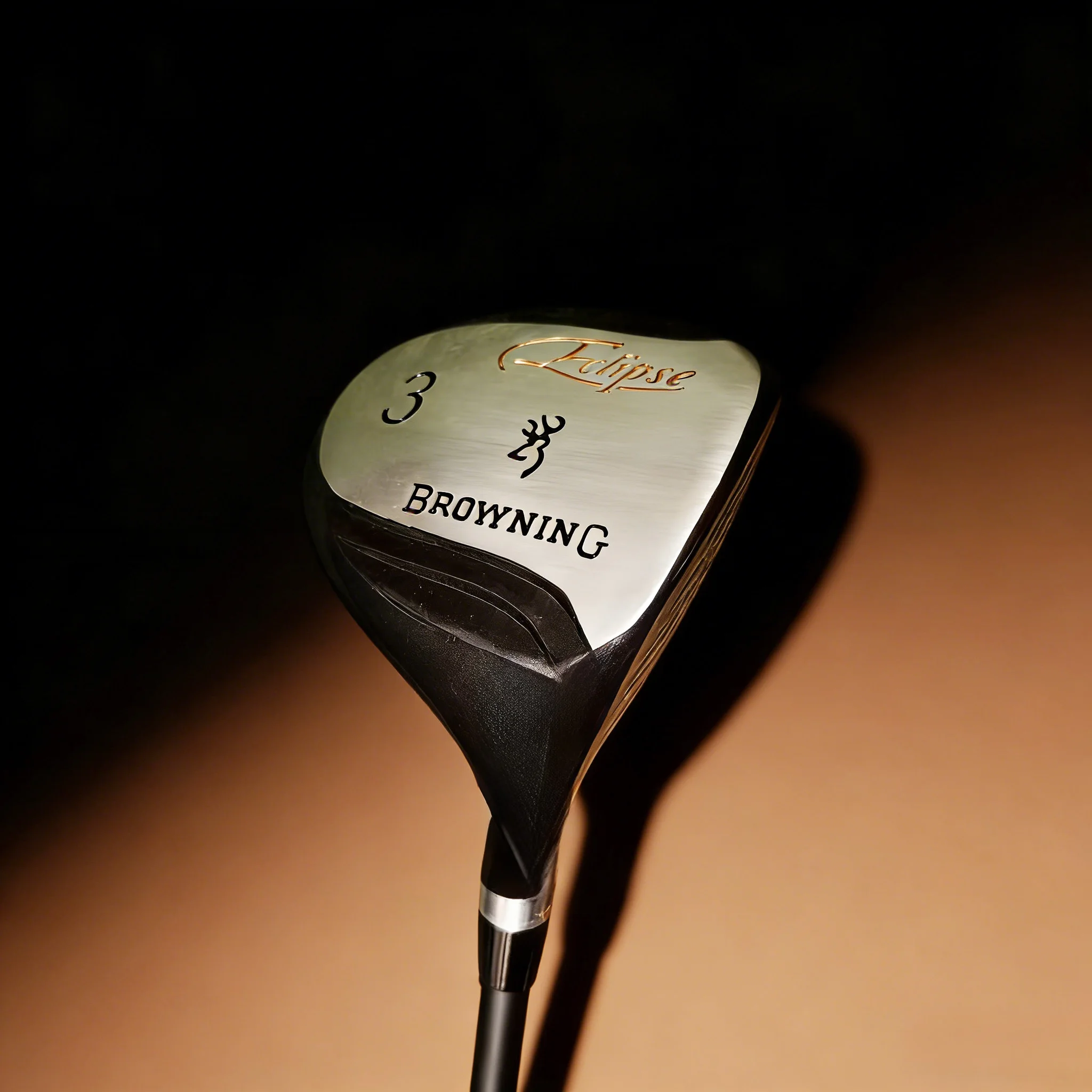 

Stylish Cool Black Browning 3 Golf Hybrid Club, Full Carbon Lightweight Shaft, High Forgiveness Beginner Practice Club