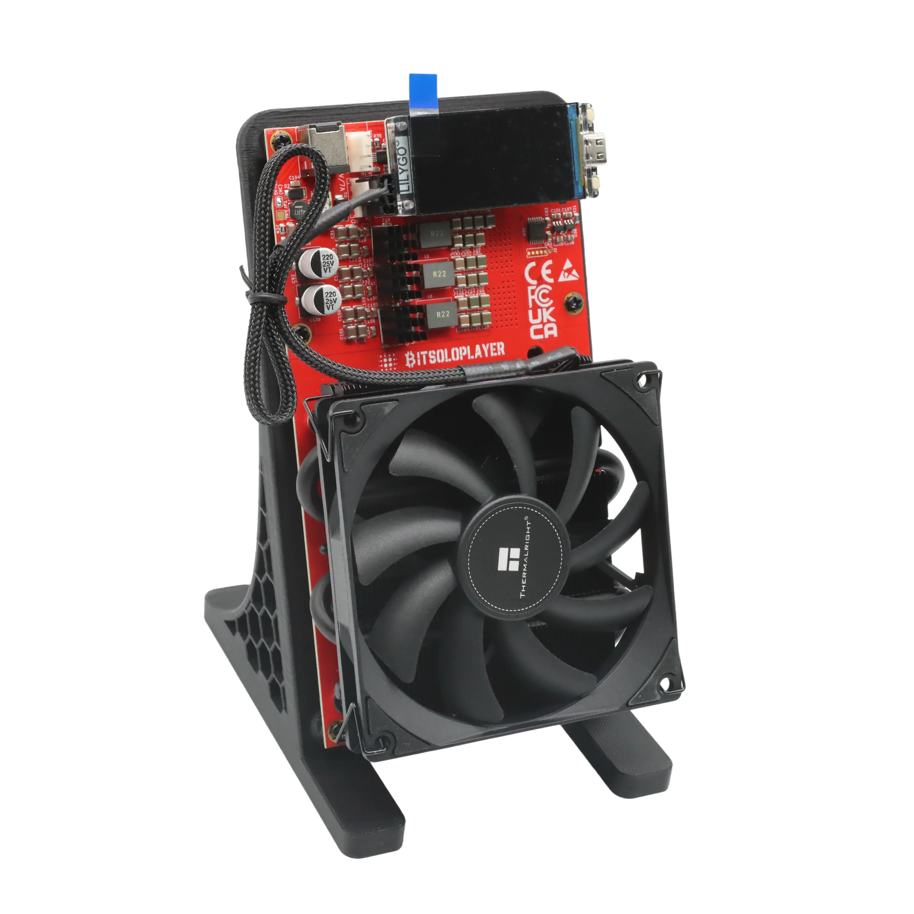 100% originale NerdQaxe++ 4.8T 75w Bitcoin Solo Miner quad-chip open source Bitcoin Miner