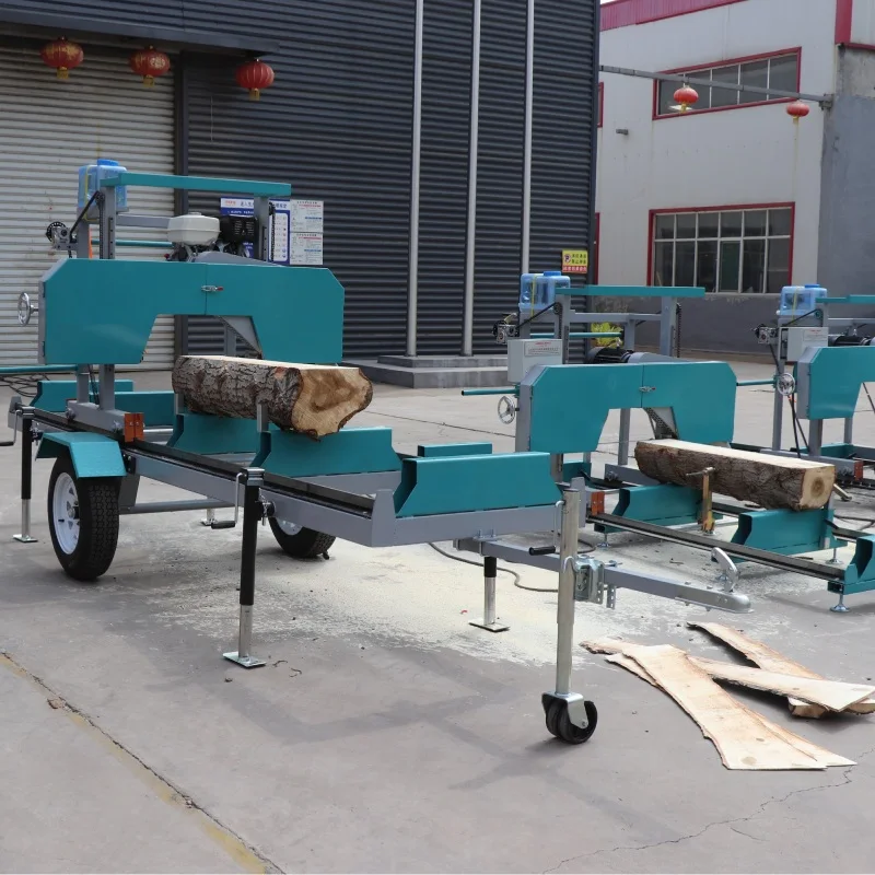 

Hot Sale Portable Horizontal Log Splitter Machine 26-36 Inches Diameter Bandsaw Mill with Engine and Motor Core Components